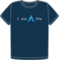 I use Arch btw organic navy t-shirt